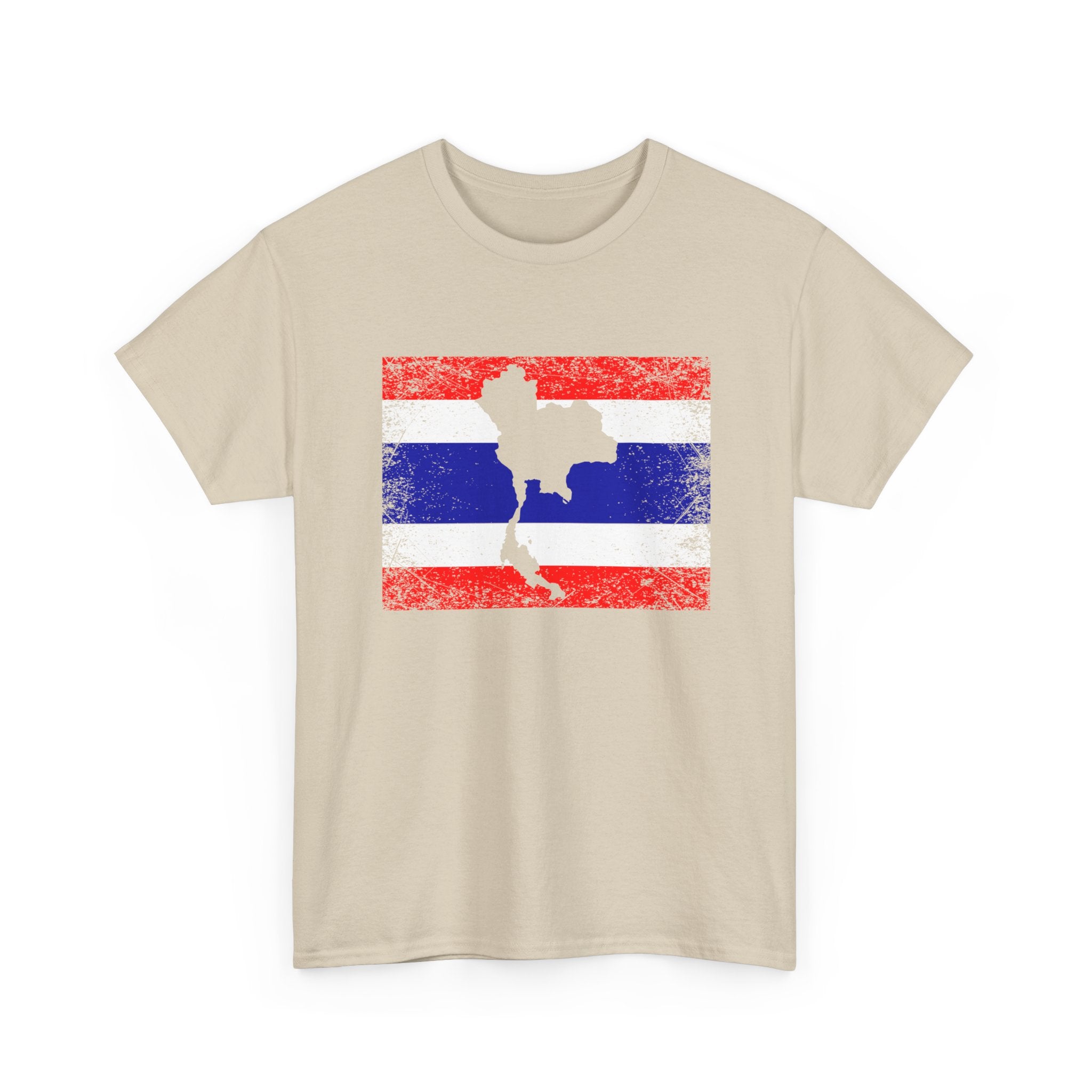 Thailand Flag Map Silhouette - Regular Unisex T-Shirt