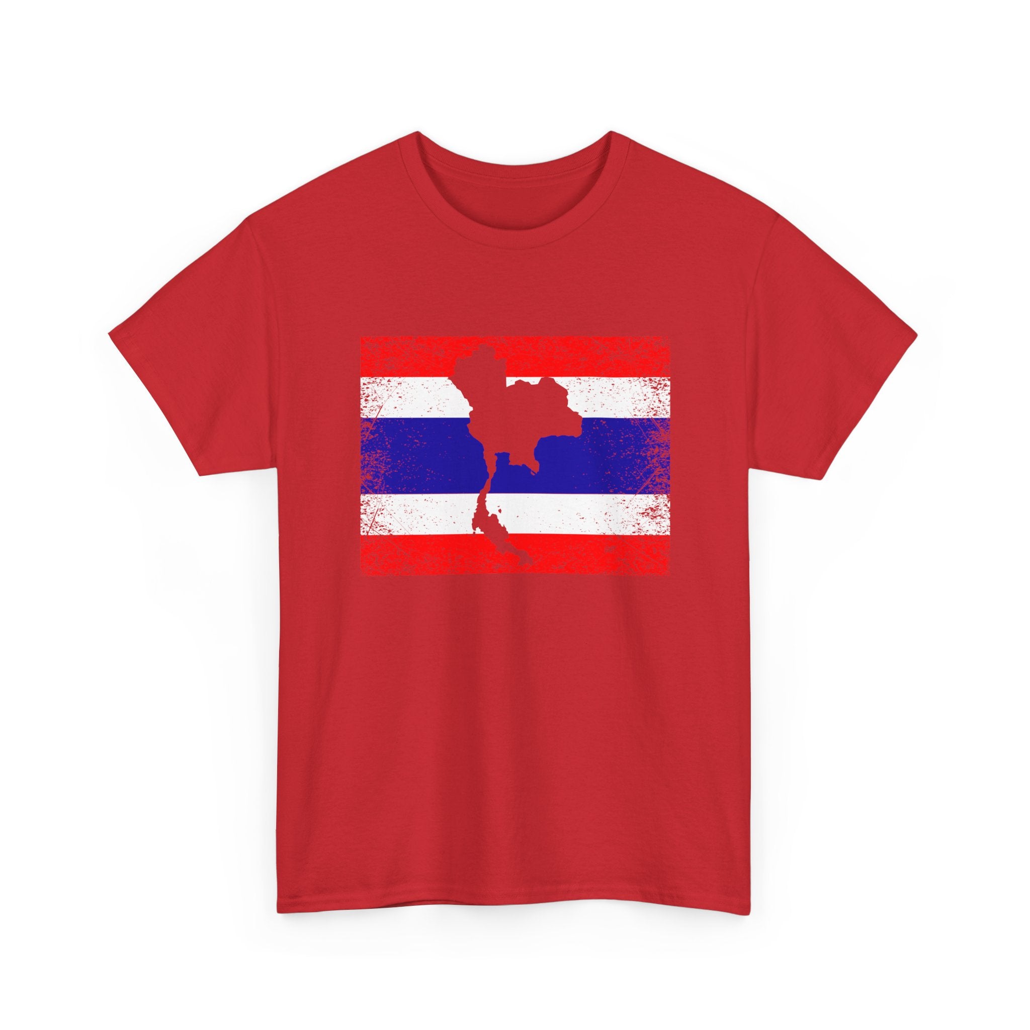 Thailand Flag Map Silhouette - Regular Unisex T-Shirt