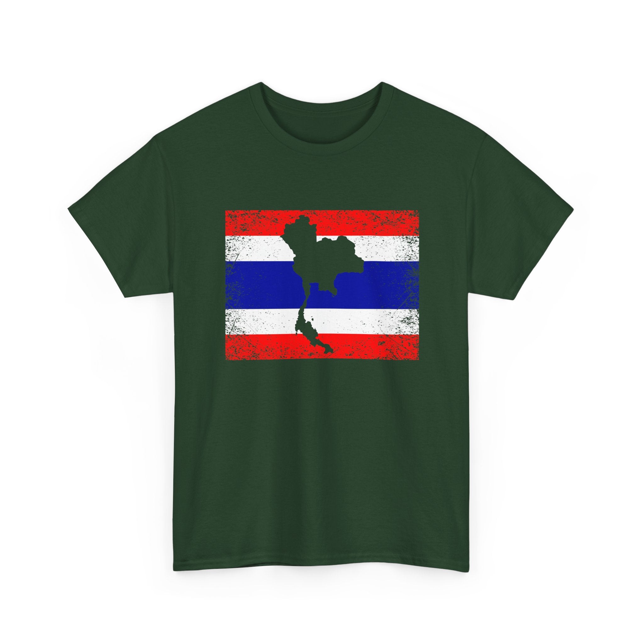 Thailand Flag Map Silhouette - Regular Unisex T-Shirt