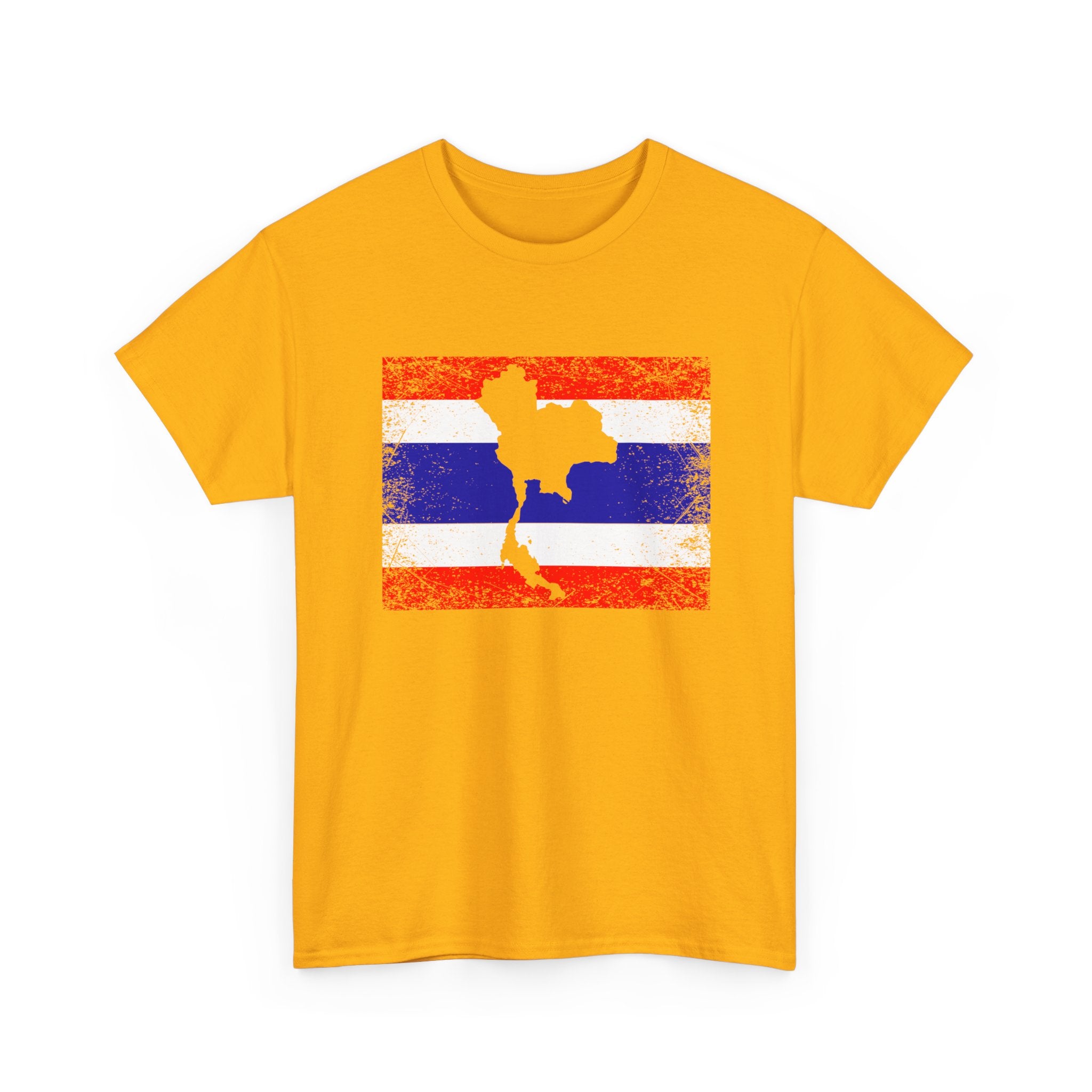 Thailand Flag Map Silhouette - Regular Unisex T-Shirt