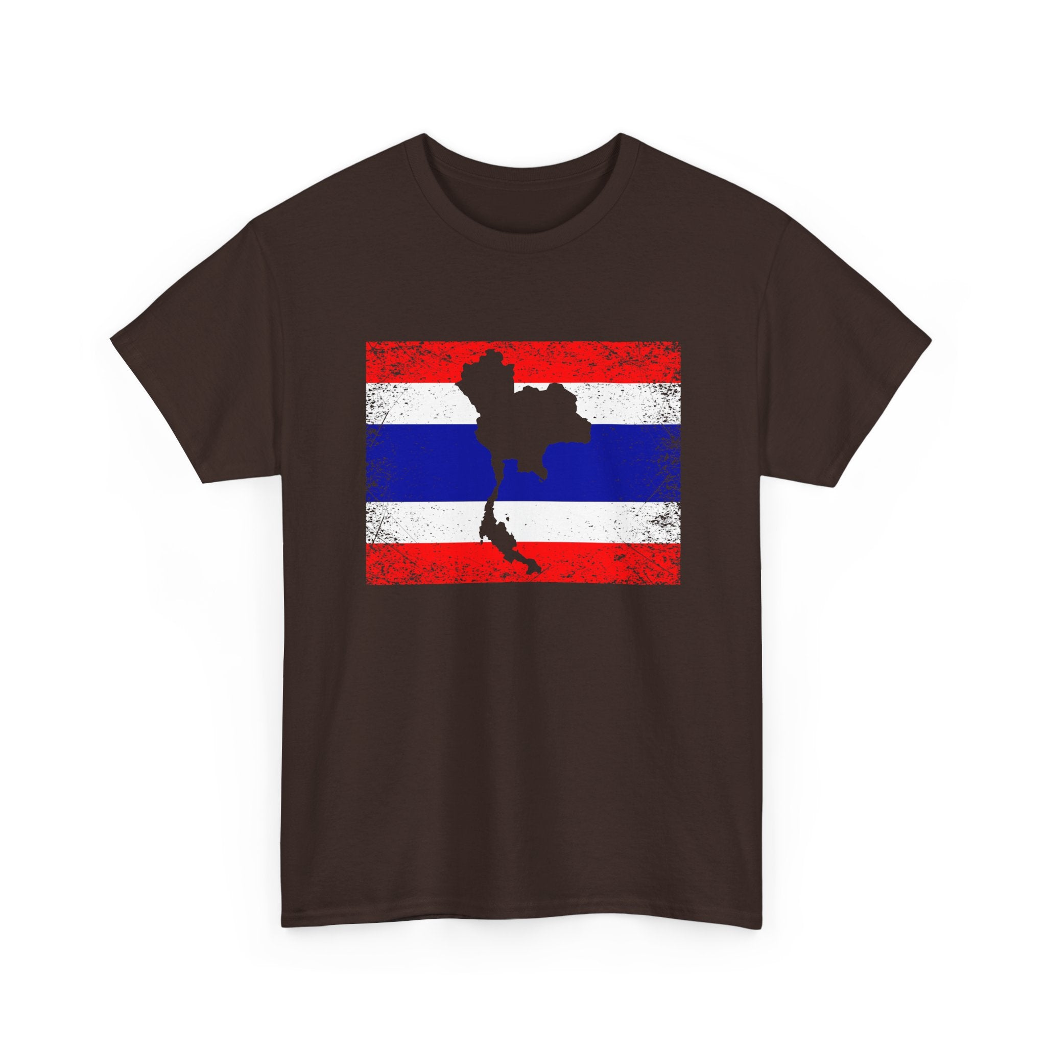 Thailand Flag Map Silhouette - Regular Unisex T-Shirt