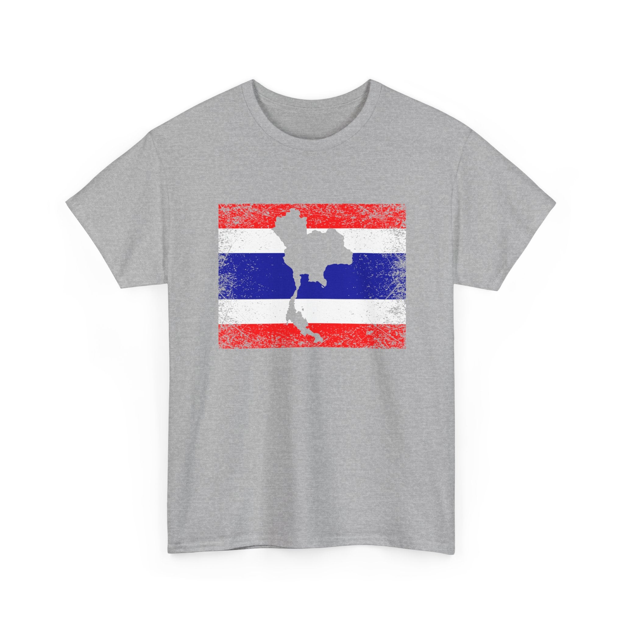 Thailand Flag Map Silhouette - Regular Unisex T-Shirt