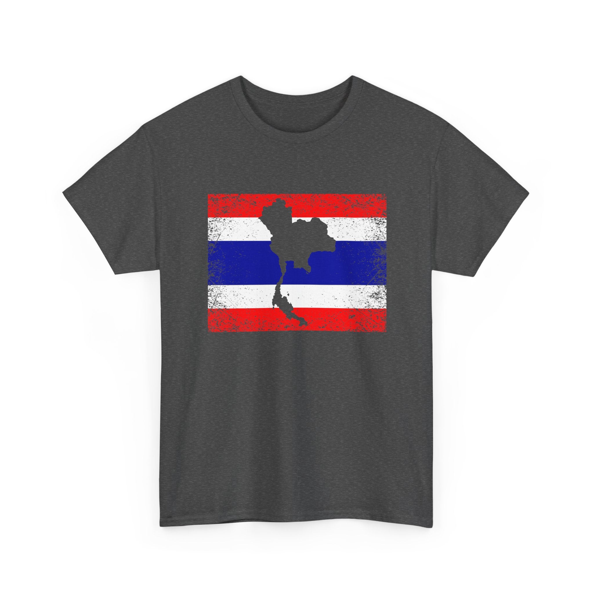 Thailand Flag Map Silhouette - Regular Unisex T-Shirt
